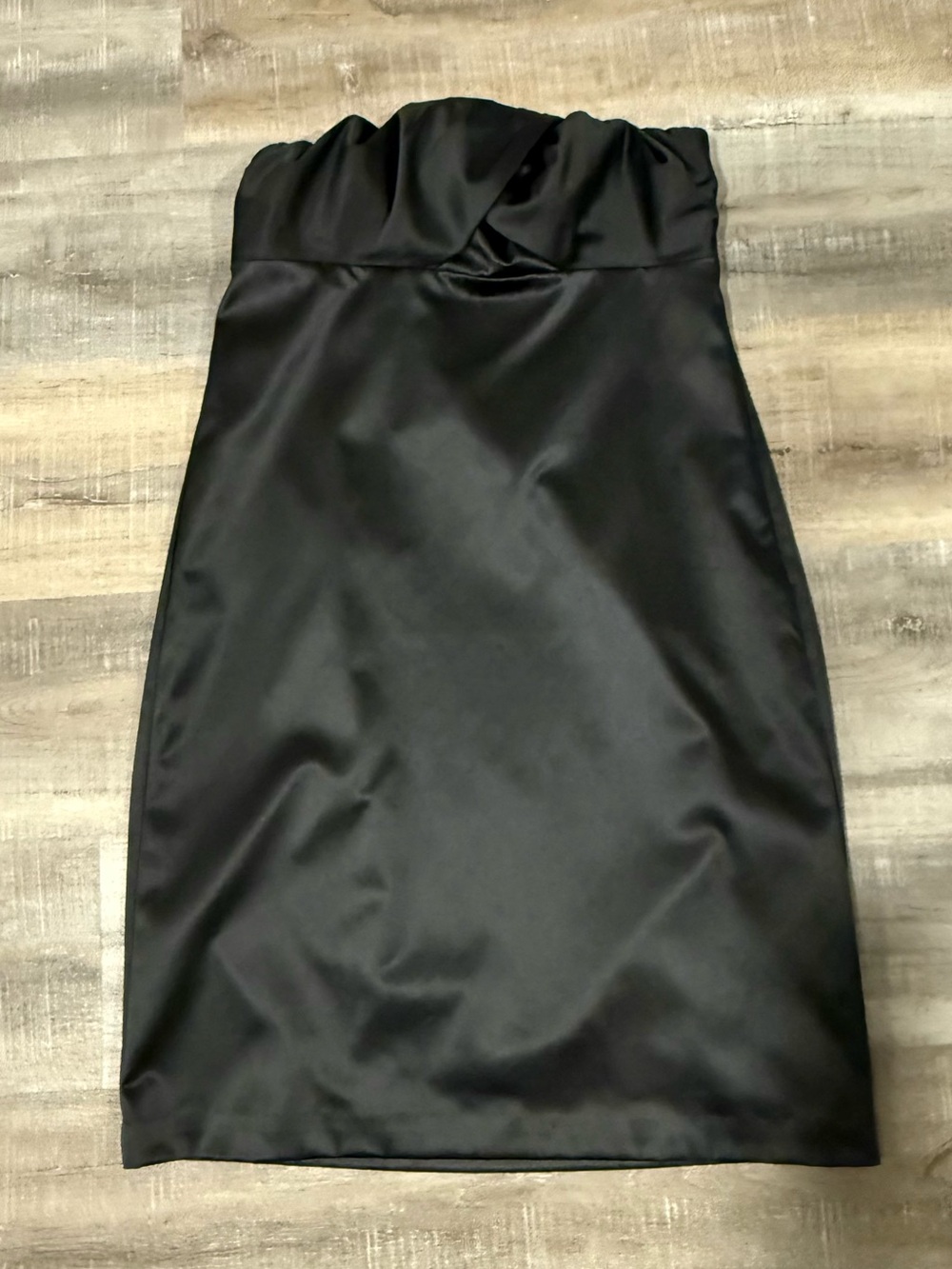 The Limited Black Satin Strapless Cocktail Dress Size 6